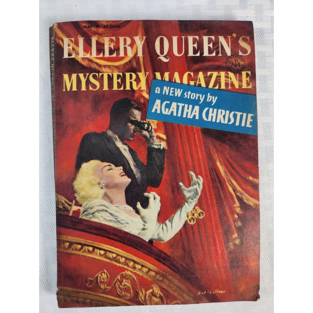 Vintage Ellery Queen's Mystery Magazine March 1957 Agatha Christie 1st US Story